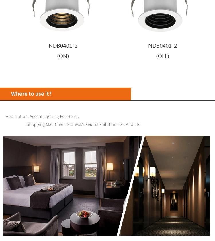 Indoor LED Downlight Mini Small Lighting 50mm Cut out Decorative Recessed ceiling
