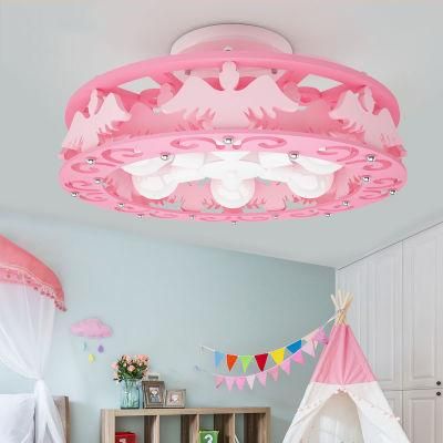 2022 New Pink Angel Nersury Moedern Ceiling Lamp Room Bedroom LED Lights for Children