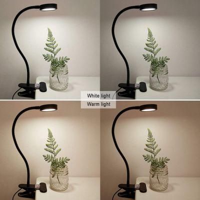 Hot Sale Adjustable Angle Industrial Retro Style Black Table Lamps with Clip