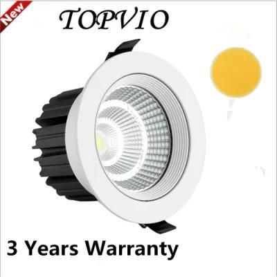 China Manufacturer COB Round Indoor Ceiling Lamp 10W/15W/20W/30W LED Downlight