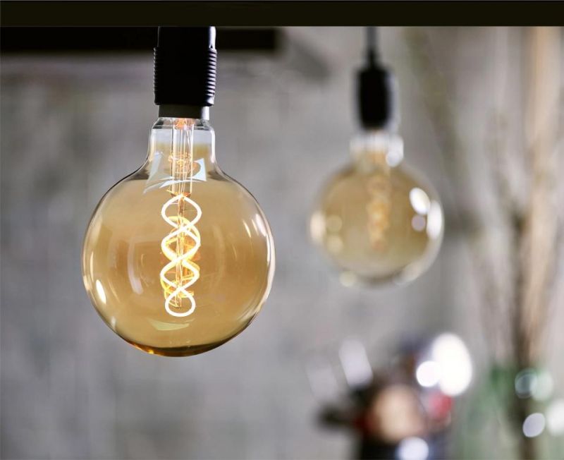 Retro LED Filament Bulb Spiral Light E27 A60 T45 St64 T185 G80 G95 G125 4W Decoration Lighting Retro Vintage Edison LED Lamp