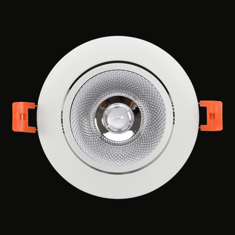 25W-30W Dimmable Ceiling Recessed Adjustable LED Spot Downlight for Commercial Project Office Hotel Apartment Residential Corridor Room Spotlight