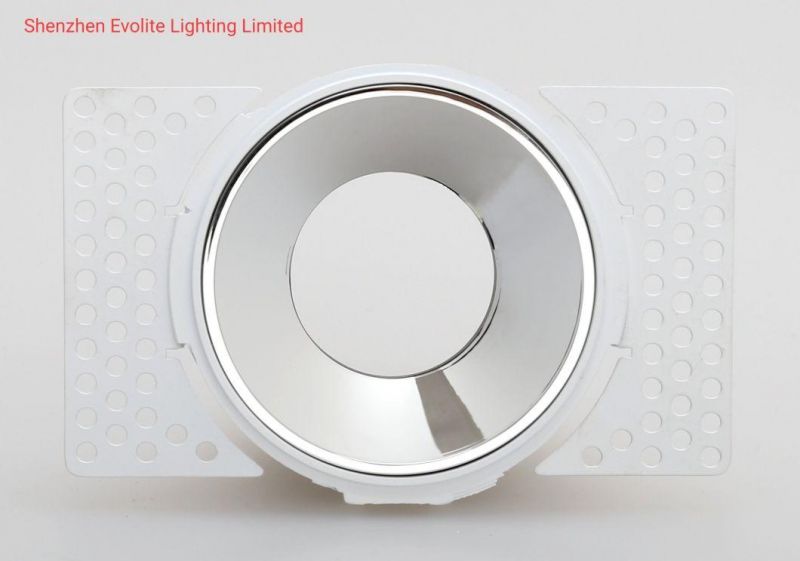 Trimless Round Ring Aluminum Downlight Fittings