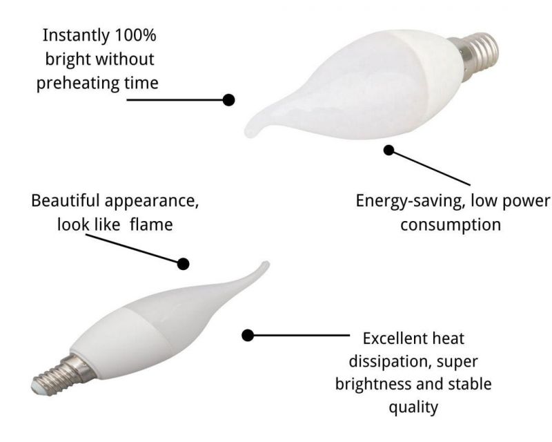 Easy Installation Decorative Lamp LED Flame Bulbs OEM/ODM CE EMC LVD RoHS