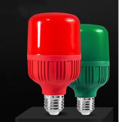High Brightness High Lumen 5W 9W 15W Colorful T Shape LED Bulbs for Holiday Decoration