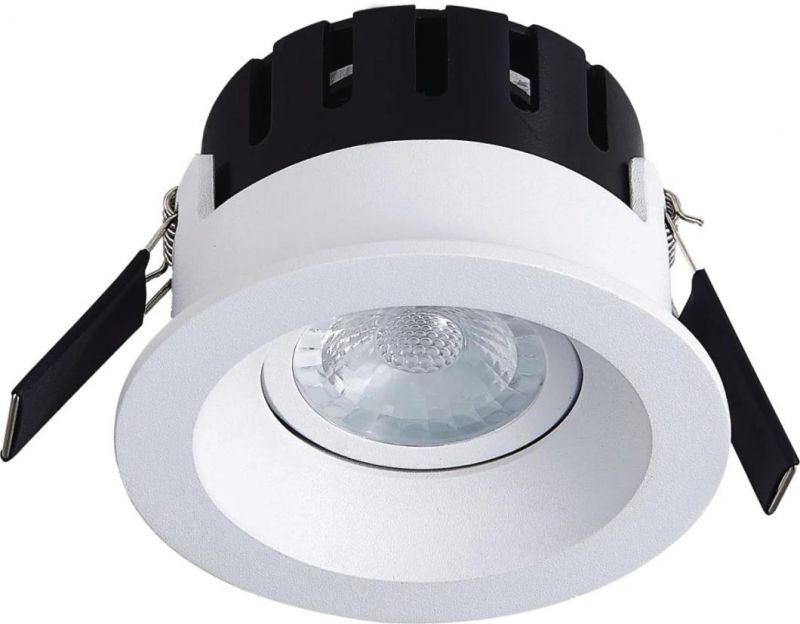 Anti-Glare IC COB 3000K Dimmable Driver LED Down Light for Nordic Marketing