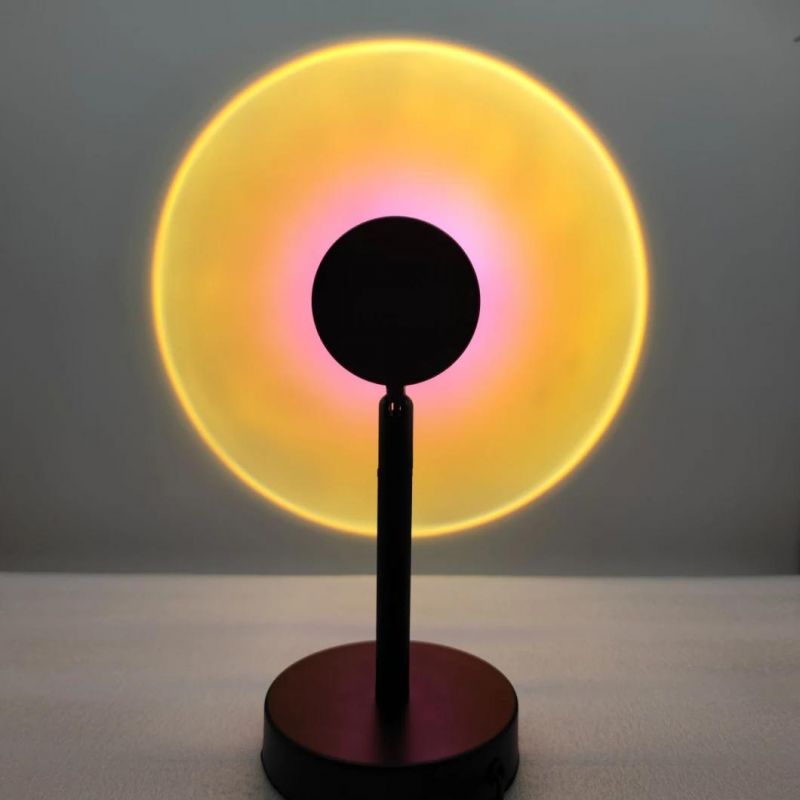 USB Button Rainbow Sunset Projector Lamp Home Decoration Color Lamp