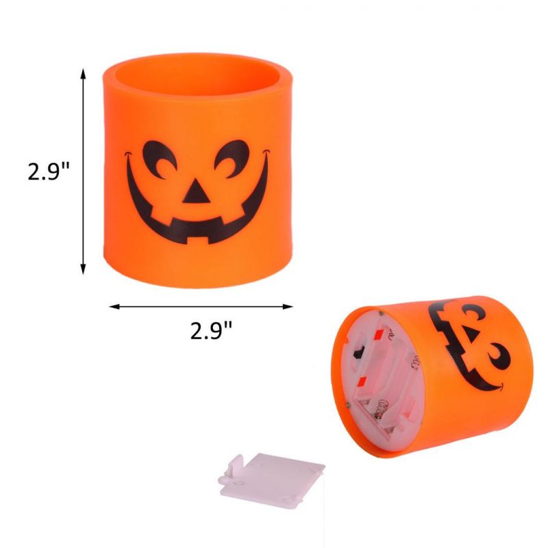 Party Supplier Craft Gift Pumpkin Halloween Decoration LED Light Candles