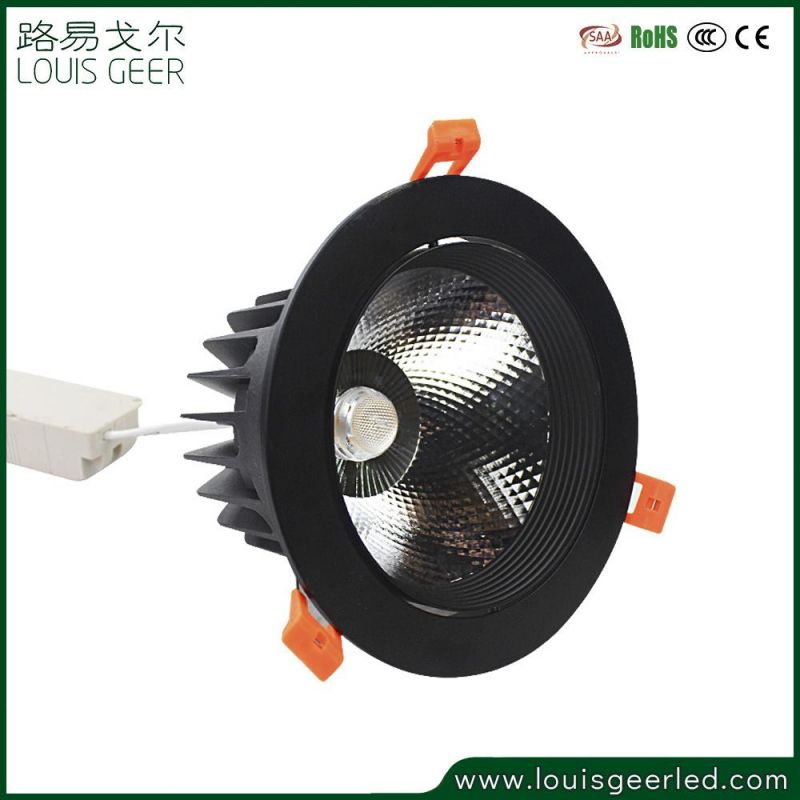 Manufacturing Black Round Energy Saving SMD 10W 15W 30W 40W Dimmable LED Spot Light