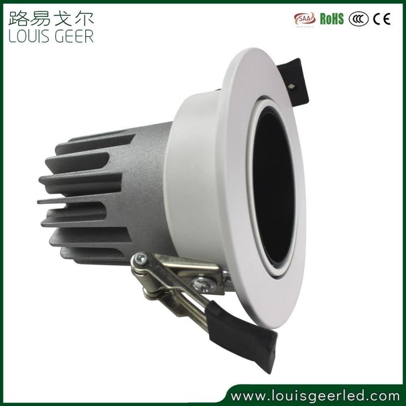 High Quality Dimmable Recessed Constant Current 7W 15W 20W 30W Iron Plastic Down Light