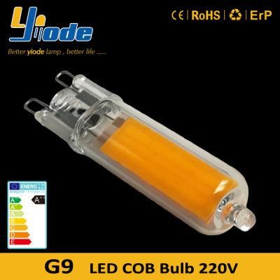 G9 LED Bulb Clear Glass 4W COB 3000K/4000K/6000K