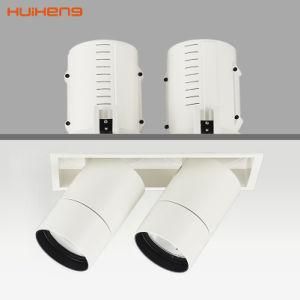 Commercial Shop 35W*2 LED COB 3 Years Warranty Grille Downlight