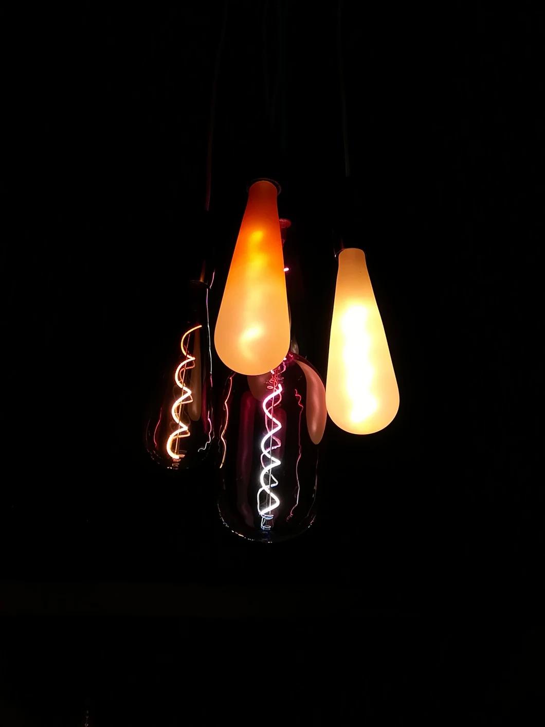 Gradient Glass Colour Modern Decorative Soft Filament LED Light Bulb