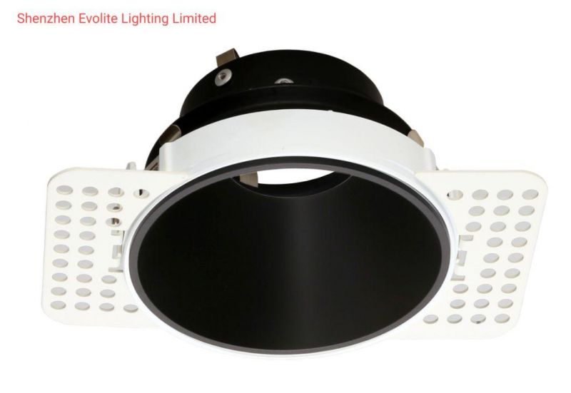 IP20 White/Black Round Ring Downlight Fixture