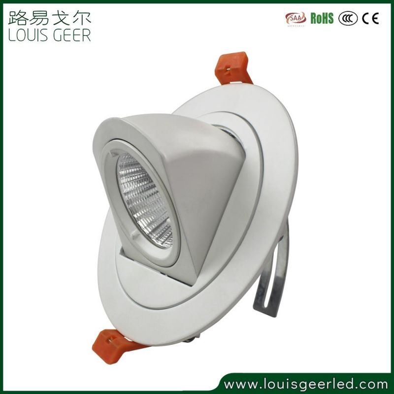 Anti-Glare 10W Fixed LED Downlight for Shops Hotels Living Room