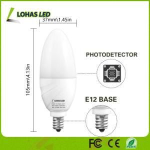 E12 Candelabra Bulb 6W LED Night Light Bulb with Sensor