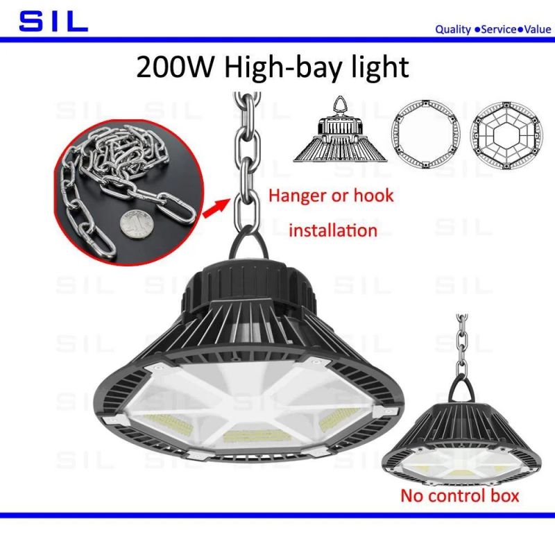 LED High Bay Light UFO 200W for Industry IP65 Waterproof 200W LED UFO High Bay Light