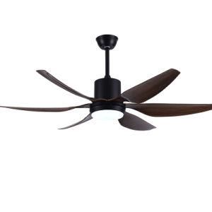 56 Inch Modern Ceiling Fan with Light 6 ABS Blades Remote Control DC Motor