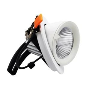 AC200-240V/AC100-240V Warm White Beam Angle 15/24/36/60degree 3000K 10W/15W/25W/35W/45W/50W 50000 Hours Lifespan COB Dimmable LED Spot Lamp