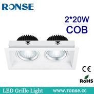 Ronse Recessed LED COB Grille Light Aluminum 2X20W (RS-2114-2(C))