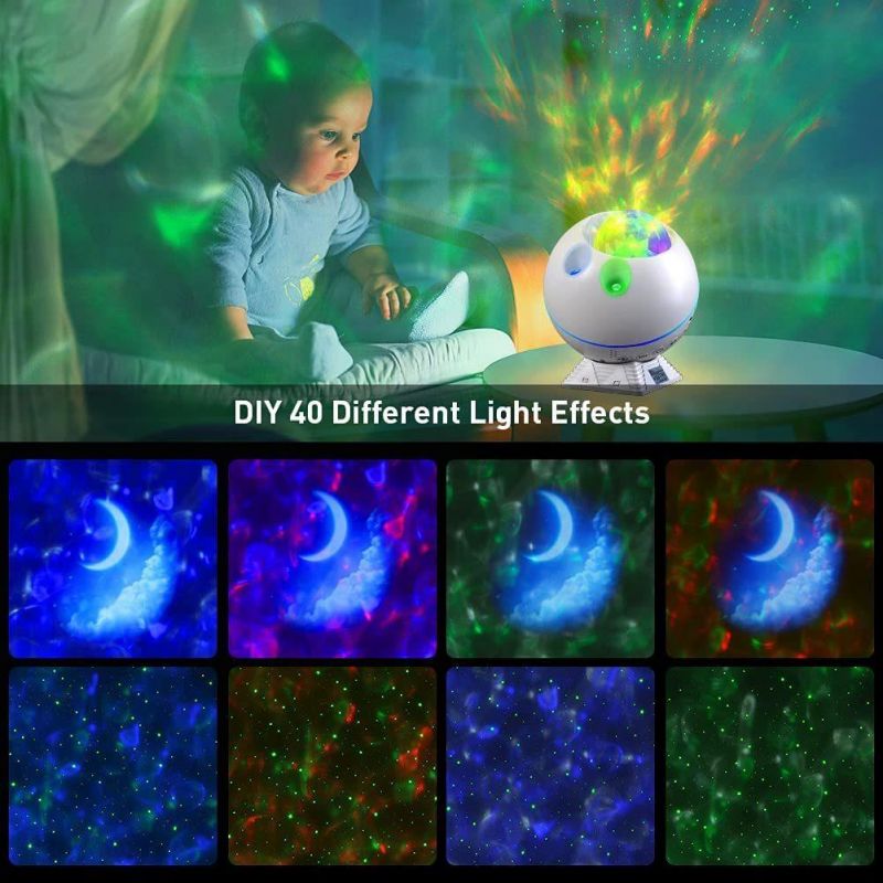 Smart LED Galaxy Starry Sky Universe Projector Night Light with Wireless Music Speaker Starry Sky Light
