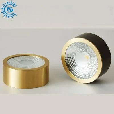 Brass 3000K 4000K 6000K Gold Black 5W COB LED Surface Mounted Ceiling Aisle Lamp