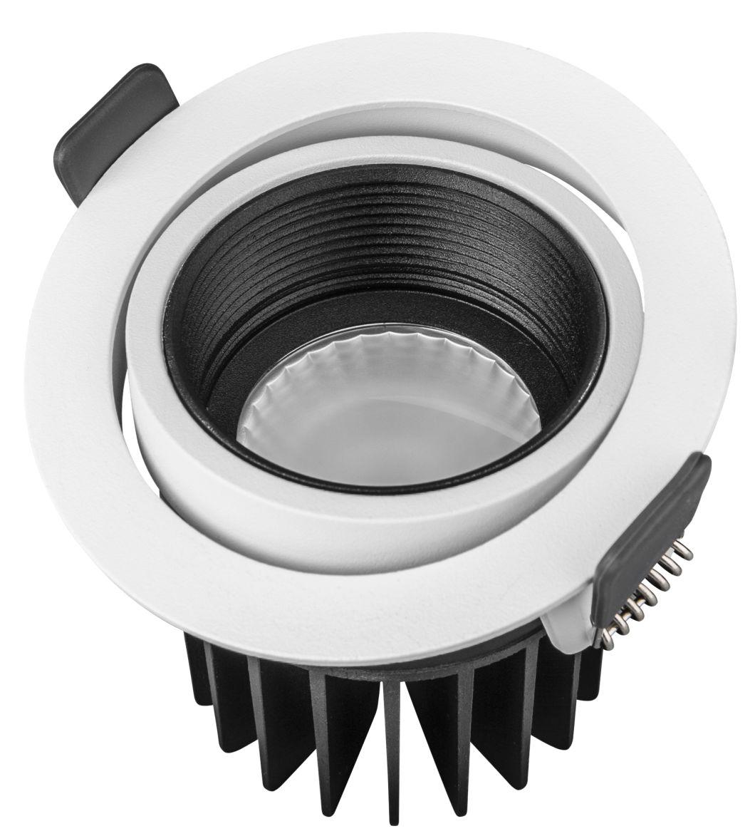 3.5inch Recessed Aluminum Anti-Glare Ring COB 6W10W LED Spotlight