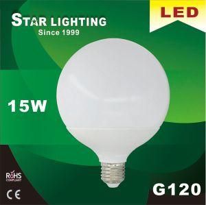 20000hrs Lifetime Aluminum Plastic G120 LED Bulb