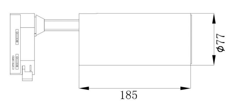 Adjustable UV Lamp Aluminum Housing White Black 3 Phase 4 Phase COB Spot Ceiling Light Rail 10W 15W 25W LED Track Lighting