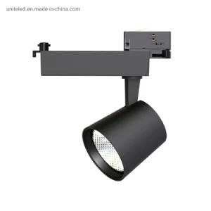 Ceiling Lighting COB Commercial Retail Fixtures Aluminum 220V CRI90 30W LED Track Light