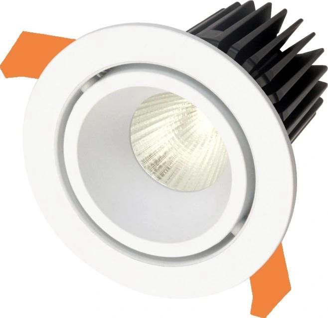 Aluminum White Recessed LED Downlight Trim Housing IP20 GU10/MR16