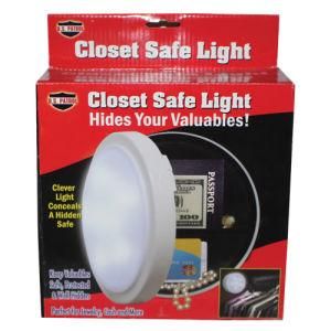 Wireless Light with Concealed Safe Diameter Closet Safe Light