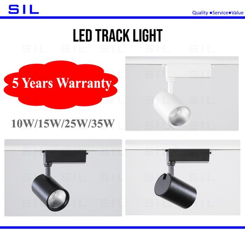 Wholesale Commercial Flexible LED Track System Spot Light COB Lamp 25 Watt 10W 15W 25W 35W Stores Lights 25W LED Track Light