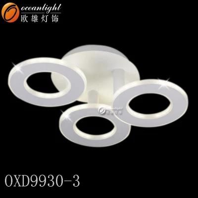 Modern Rings LED Ceiling Light Acrylic Ceiling Lamp Lighting 3000K 4000K 6000K (OXD9930-3)