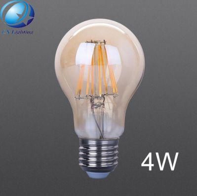 A60 Frosted Milky Amber Clear E27 B22 4W LED Filament Bulb