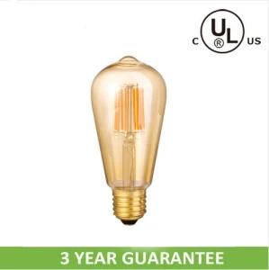 Golden Spherical Tubular St64 LED Filament Lights