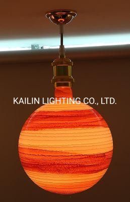 New Stylish Red Painting Decoration Pendant Lamp LED Filament Light Bulb