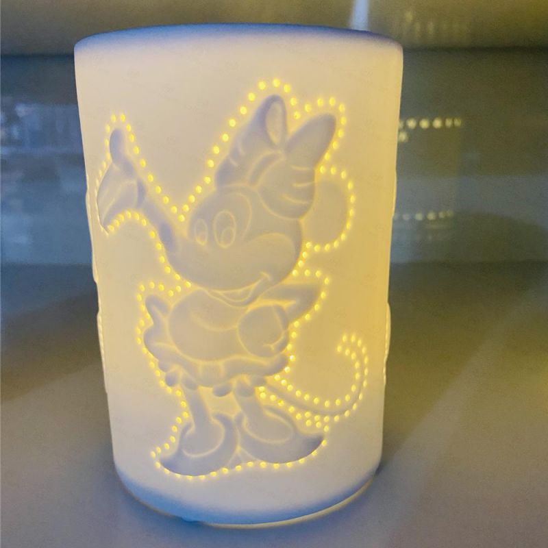 Dieney Desktop Lamp Ceramic Mickey Loues Lamp for Home Office Bedroom Living Room Decoration Gifts