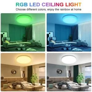 Smart Ceiling, Dimmable 2700K-6500K Rgbcw Color Changing Light Works with Alexa, Echo, Google Home