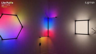 Ilightsin 15W DIY RGBW Luminous Tube 360 Degree Rotation Bedroom TV Lighting LED Wall Lamp