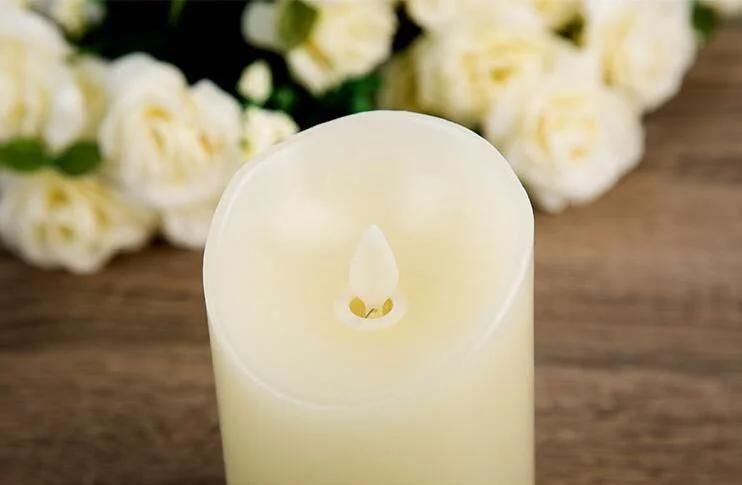 Battery Powered Dancing LED Wax Candles Moving Flameless LED Candles Light