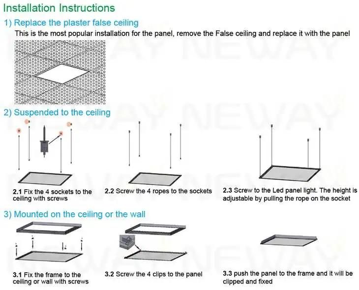 SAA Approved 40W 50W Ugr<19 600*600 LED Panel Light