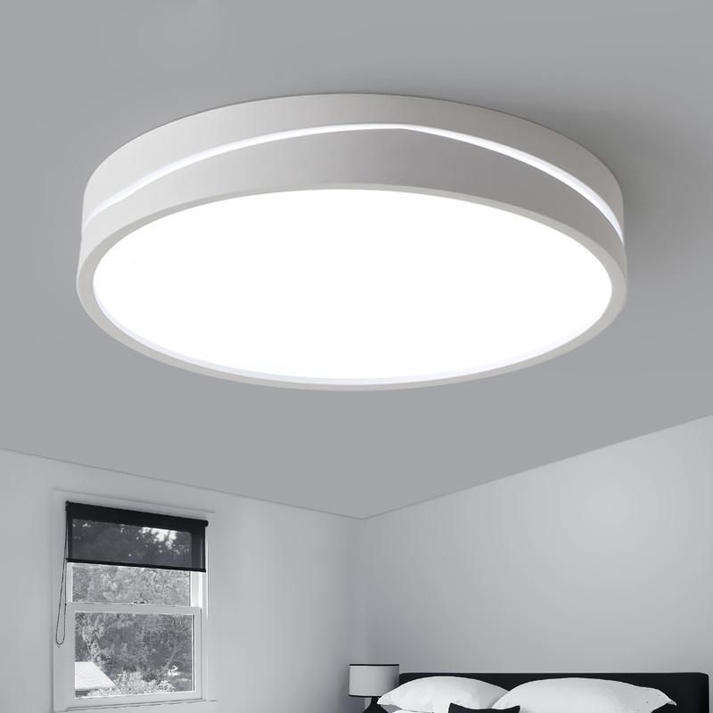 New Design White Modern Nordic Macaron Color Round Surface Mount Ceiling Light for Home Decor