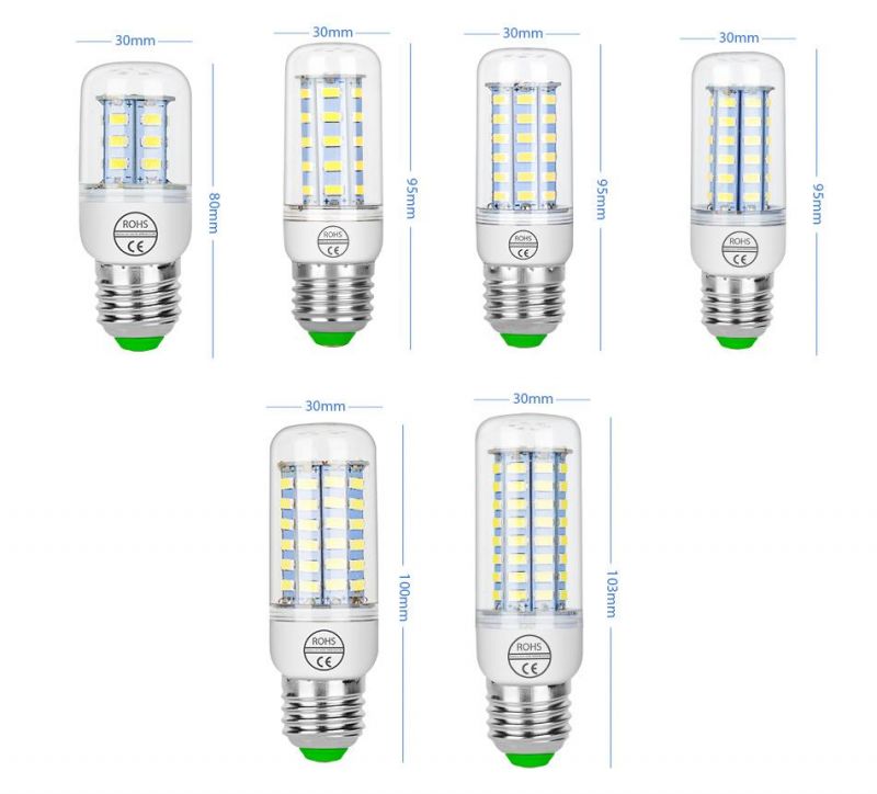 220V GU10 LED Lamp Bulb E14 LED Candle Light Bulb E27 Corn Lamp G9 LED 3W 5W 7W 9W 12W 15W Bombilla B22 Chandelier Lighting 240V