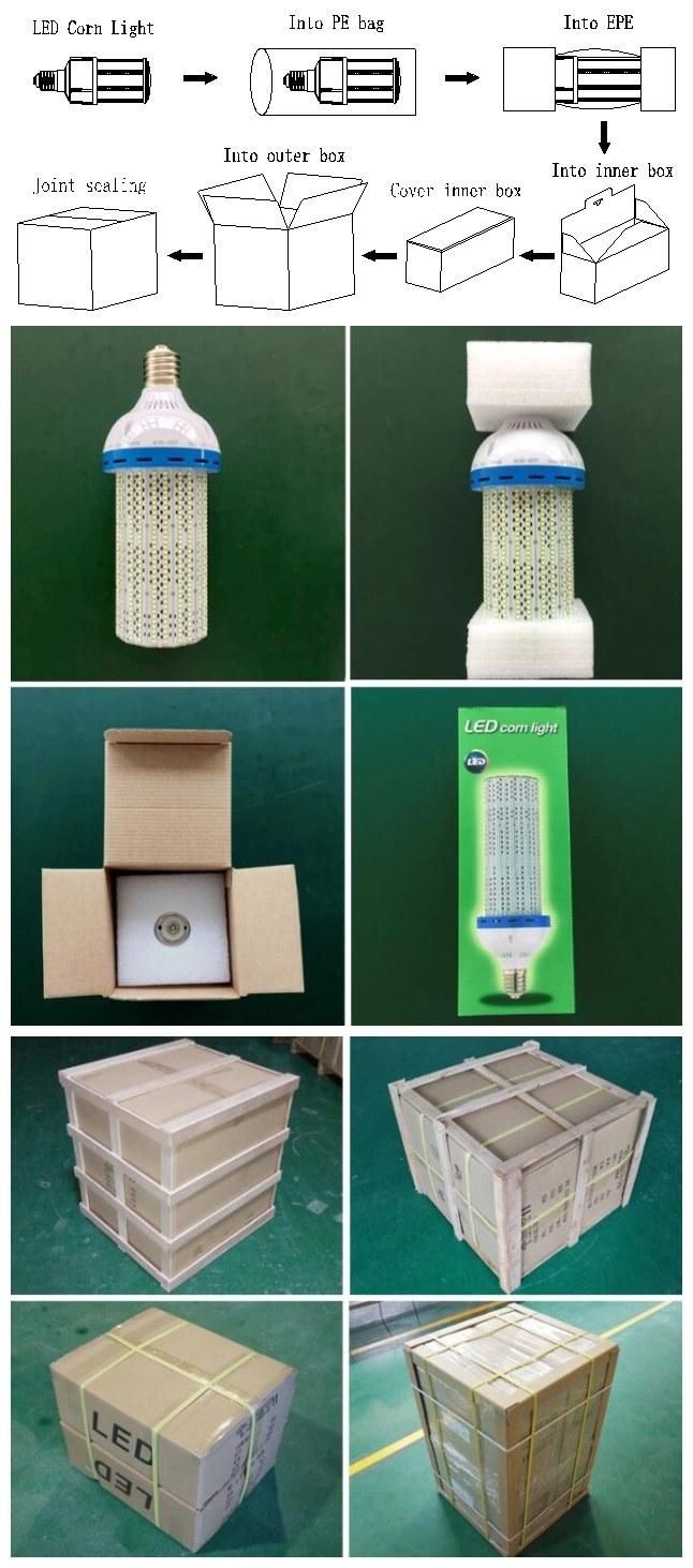 Cylindrical Shape 150W 100W E39 E40 Base IP64 LED Corn Bulb Lighting