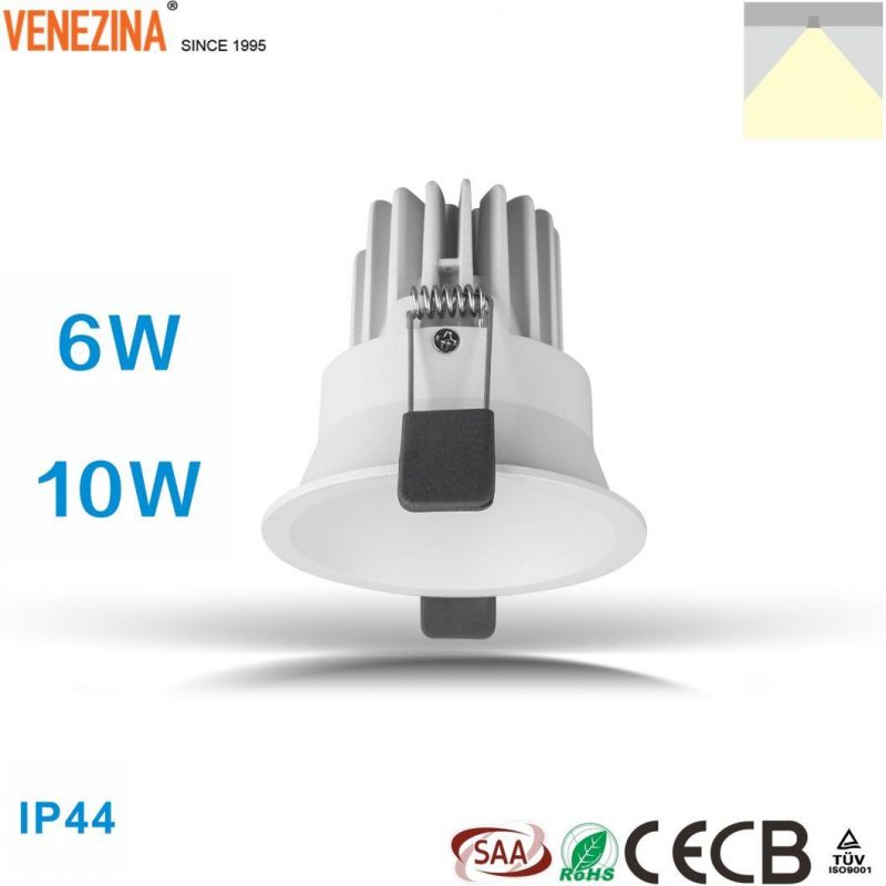 R6867 6W10W Anti-Glare COB LED Dimmable Indoor LED Downlight