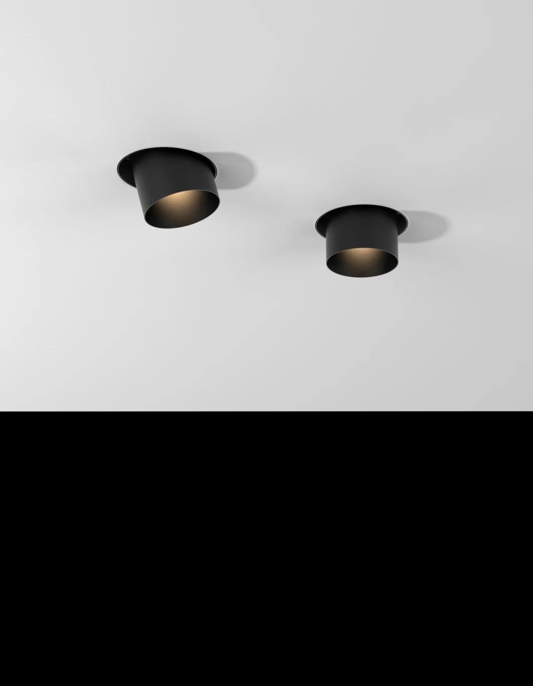 Aluminum Dimmable 10W Ceiling Recessed LED Trimless Downlight