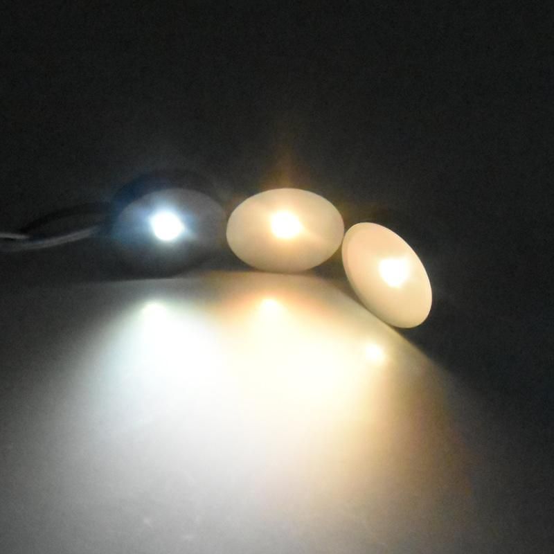 Sliver Shell Cold White D32mm 1W 12V Slim Spot Light 8mm Mini LED Ceiling Downlight