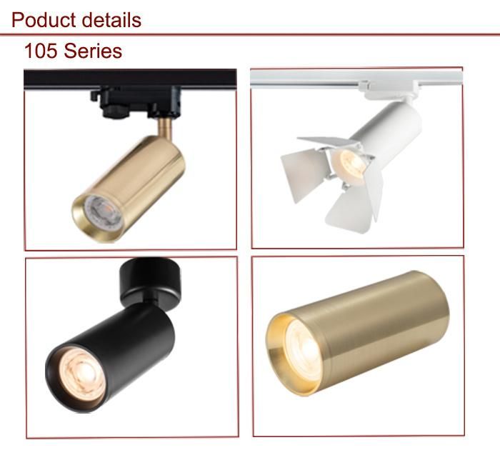Dimmable Dali SCR Dimming CCT Color Track LED Ceiling Spot Lights for Clothes Store