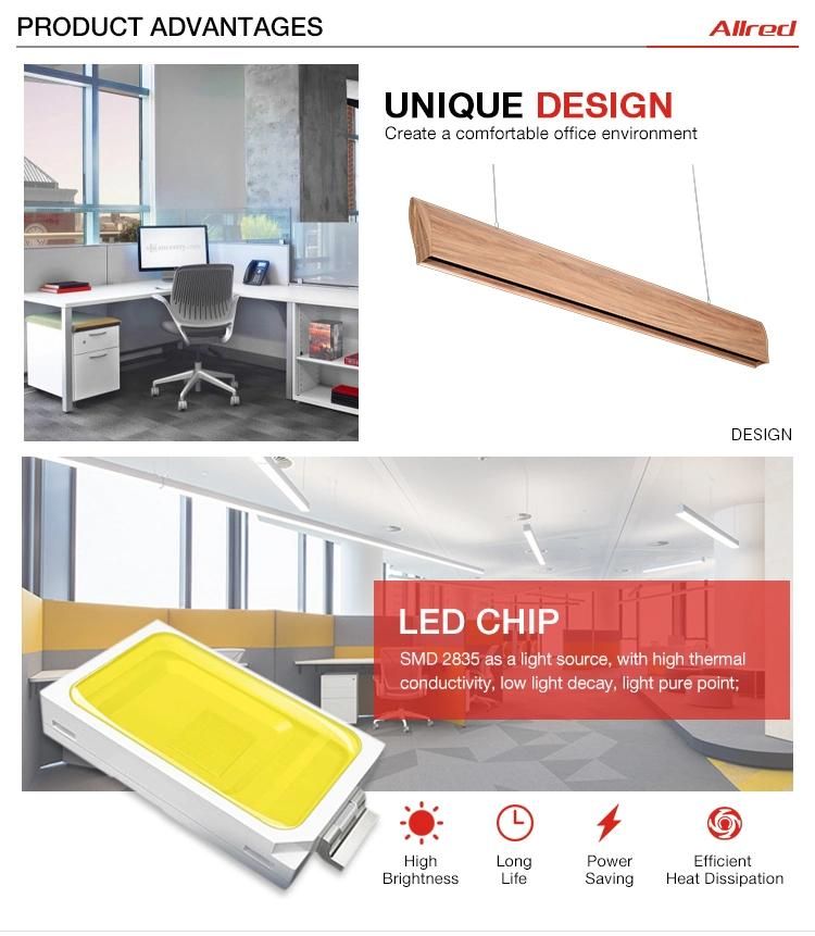 for School LED Batten Light 1200mm 4FT 36W LED Profile 90 CRI 4000K LED Tube Light